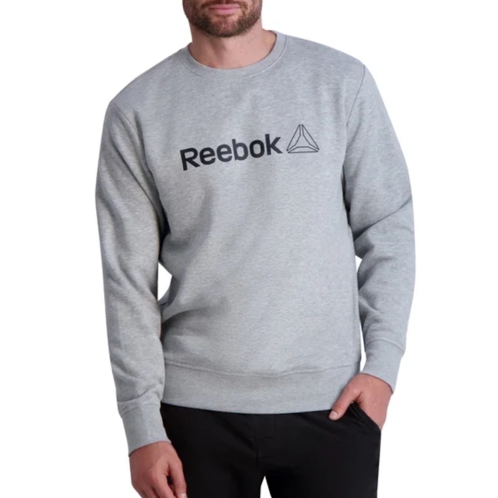 Reebok Men's Gray Crewneck Sweater